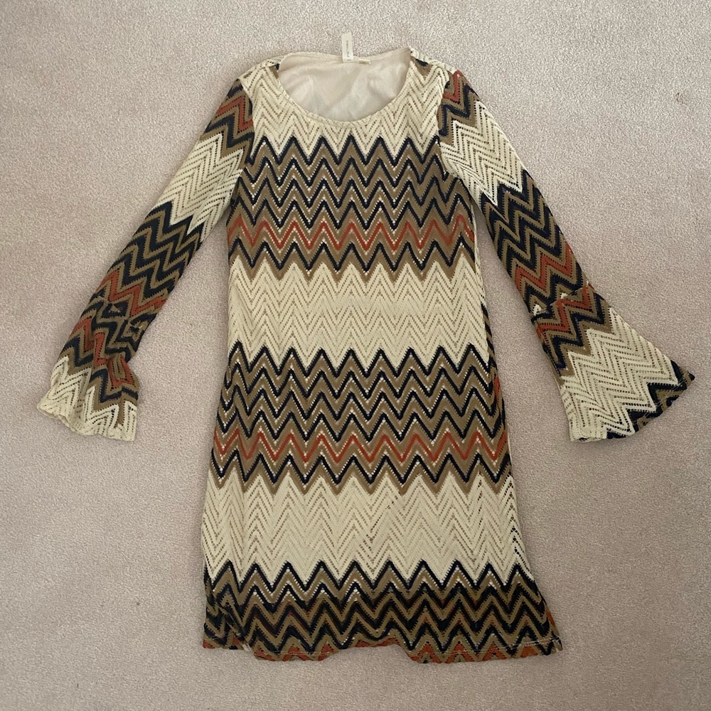 Long sleeve flute dress